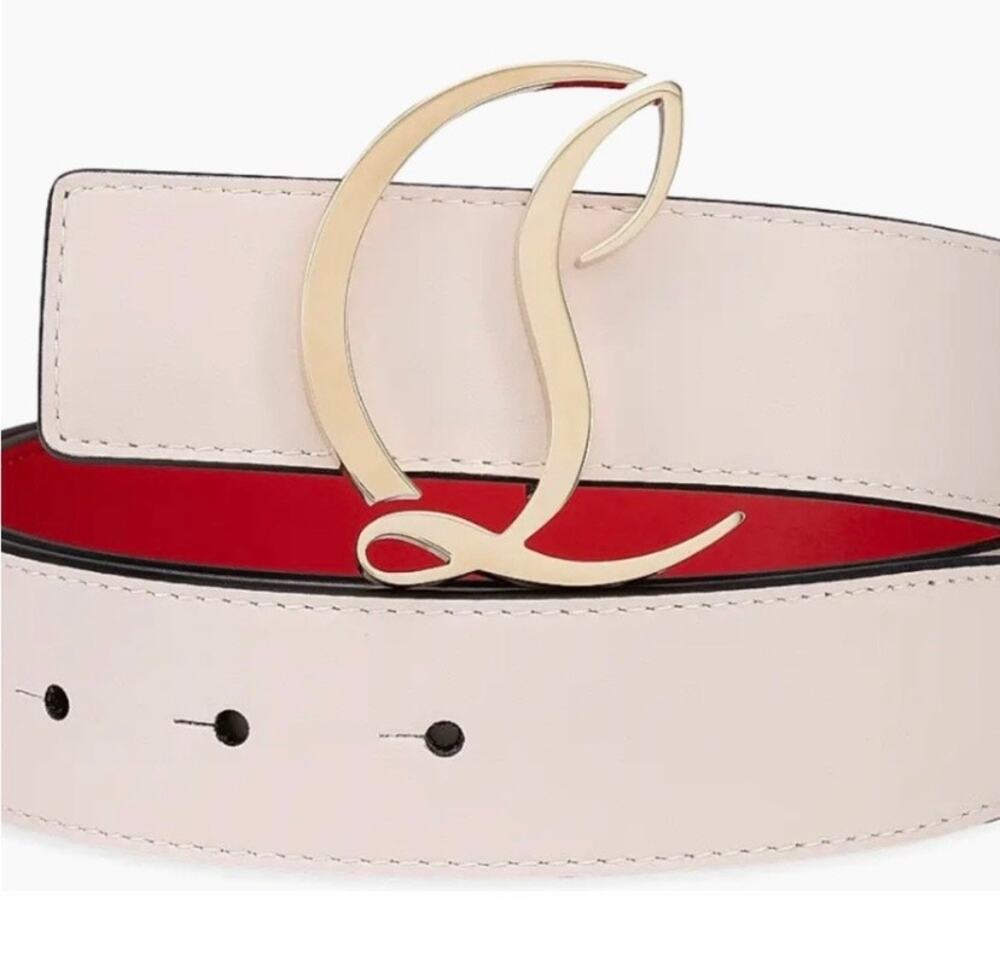 Women's Christian Louboutin CL logo belt size 85 cm/34 inches made in Italy